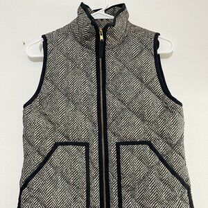 J.CREW Factory Herringbone Pattern Quilted Vest XXS